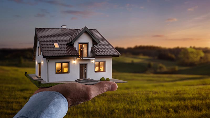 nieuwbouw sleutel op deur